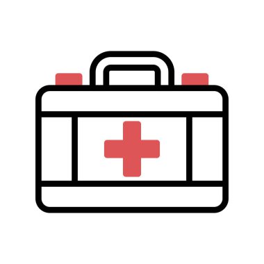 İlk yardım kiti vektör illüstrasyonu 