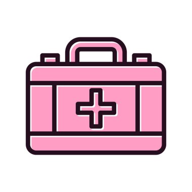 İlk yardım kiti vektör illüstrasyonu 