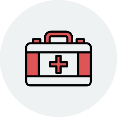 İlk yardım kiti vektör illüstrasyonu 