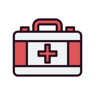 İlk yardım kiti vektör illüstrasyonu 