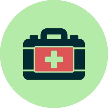 İlk yardım kiti vektör illüstrasyonu 