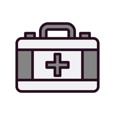 İlk yardım kiti vektör illüstrasyonu 