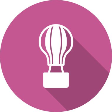 sıcak hava balon simge vektör çizim 