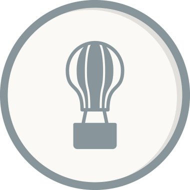 sıcak hava balon simge vektör çizim 