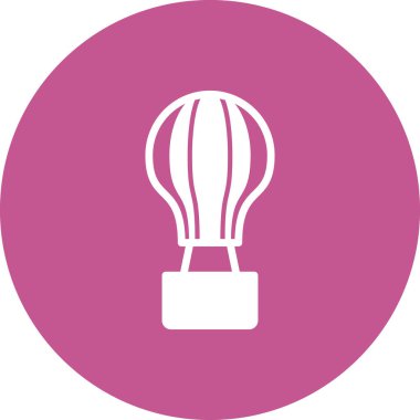 sıcak hava balon simge vektör çizim 