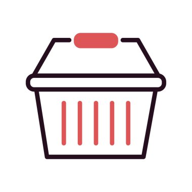 Alışveriş ikonu vektör illüstrasyonu. siyah ve beyaz resimtogram.