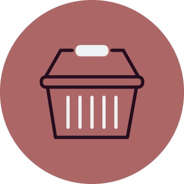 Alışveriş ikonu vektör illüstrasyonu. siyah ve beyaz resimtogram.