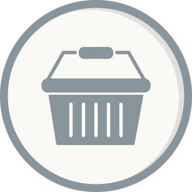 Alışveriş ikonu vektör illüstrasyonu. siyah ve beyaz resimtogram.