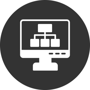 vektör lcd simgesi illüstrasyonu