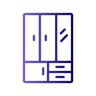 Çekmece simgesi vektör illüstrasyonu