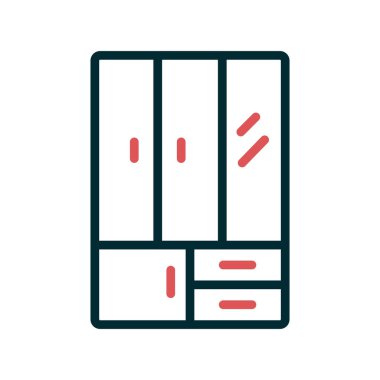 Kostüm simgesi vektör illüstrasyonu