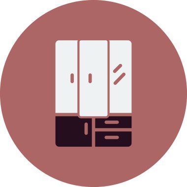 Modern mobilya simgesinin vektör illüstrasyonu