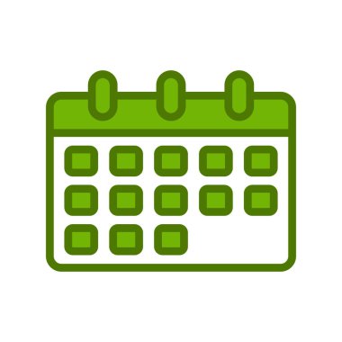 Zaman çizelgesi takviminin vektör düz çizimi 