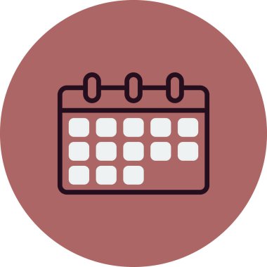 Zaman çizelgesi takviminin vektör düz çizimi 