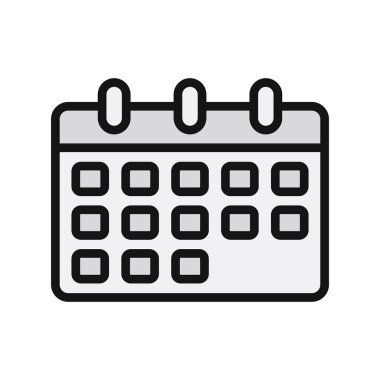 Zaman çizelgesi takviminin vektör düz çizimi 