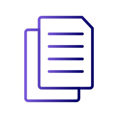 belge simgesi vektör illüstrasyonu