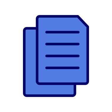 dosya belgesi vektörü. İnce çizgi işareti. izole edilmiş sınır sembolü çizimi