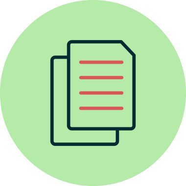 Dosya biçim simgesinin vektör illüstrasyonu