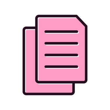 dosya belgesi vektör illüstrasyonu