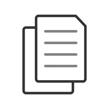 belge simgesi vektörü web ve mobil uygulama tasarımınız için beyaz arkaplanda izole edildi, pano logosu kavramı