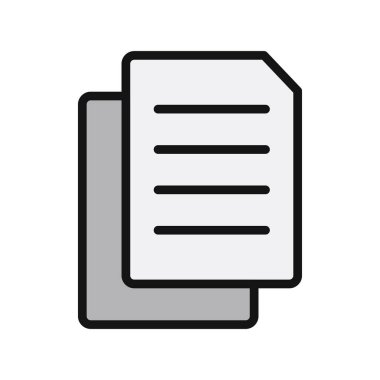 belge simgesi vektör illüstrasyonu