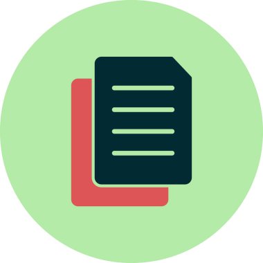 Dosya simgesinin vektör illüstrasyonu