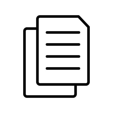 belge simgesi vektör illüstrasyonu