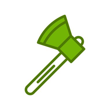 Axe vektör düz renk simgesi