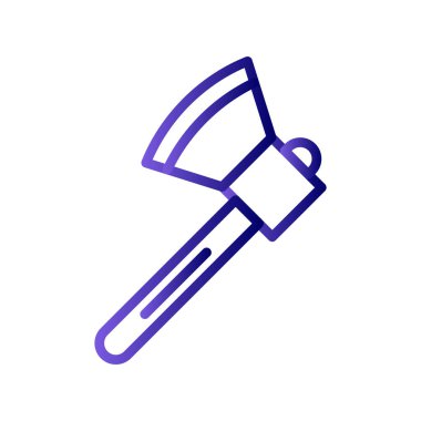 Axe vektör düz renk simgesi