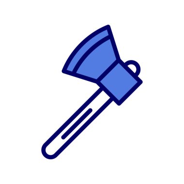 Axe vektör düz renk simgesi