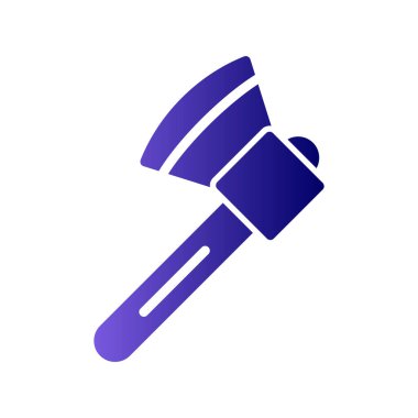 Axe vektör düz renk simgesi