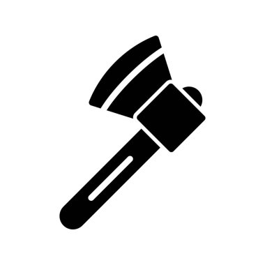 Axe vektör düz renk simgesi