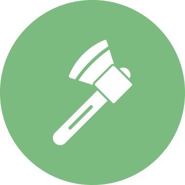 Axe vektör düz renk simgesi