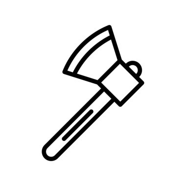 Axe vektör düz renk simgesi