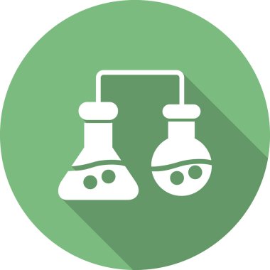 Test tüpünün vektör çizgisi biçimi simgesi