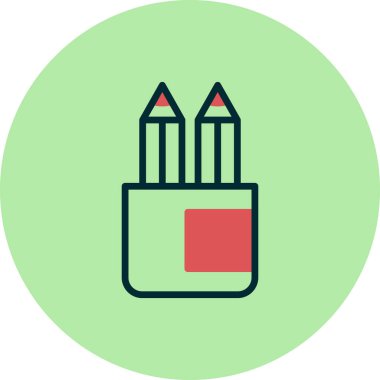 kalem rengi ikon vektör illüstrasyon tasarımı