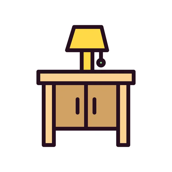 Icono Night Stand Ilustración Vectorial — Vector de stock