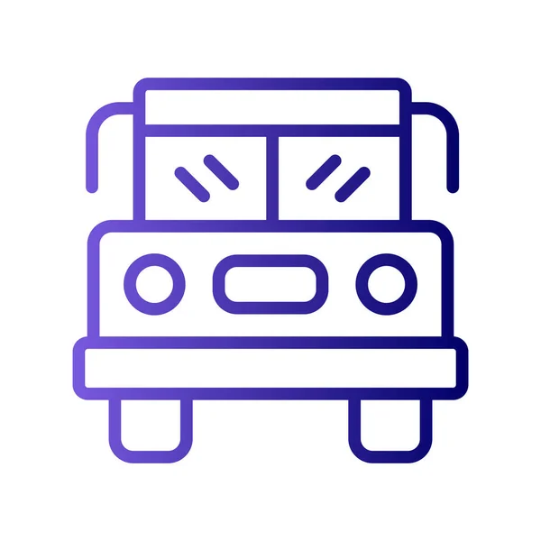 School Bus Icon Vector Illustratie — Stockvector