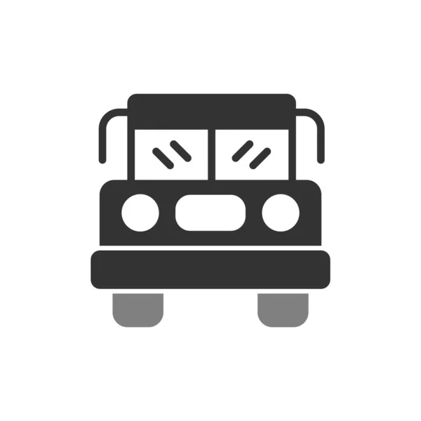 School Bus Icon Vector Illustration — Stock Vector