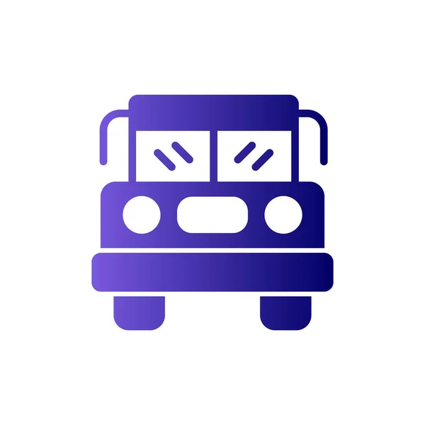 School Bus Icon Vector Illustration — Stock Vector