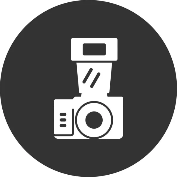 Camera Icon Vector Flat Style — Stock Vector