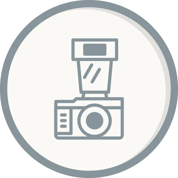 Camera Icon Vector Flat Style — Stock Vector