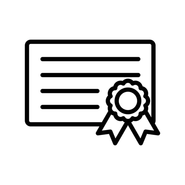 Vektorová Ikona Certifikátu Moderní Jednoduchá Ilustrace — Stockový vektor