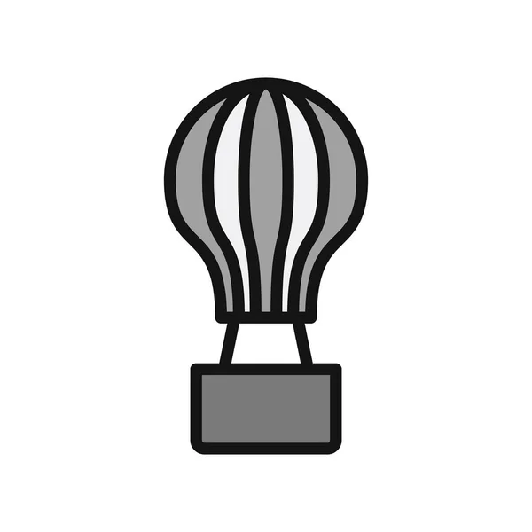 Heißluftballon Icon Vektor Illustration — Stockvektor