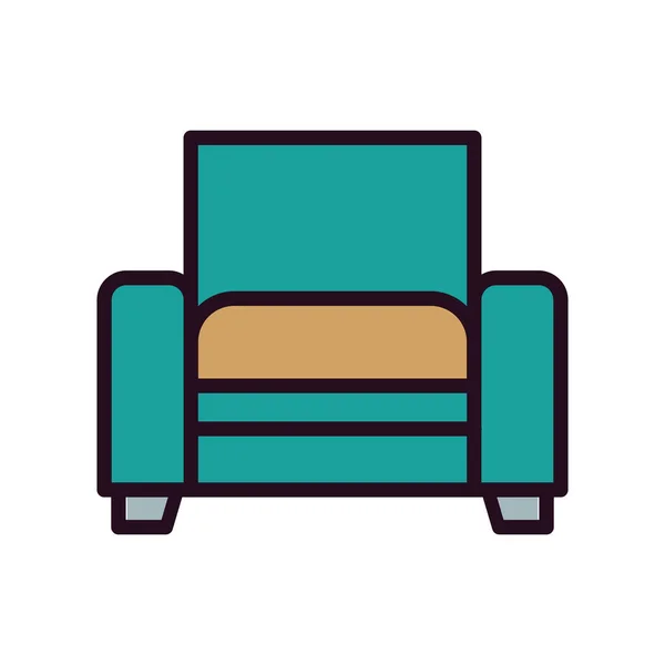 Abstraktní Ikona Židle Pozadí Vektorová Ilustrace — Stockový vektor
