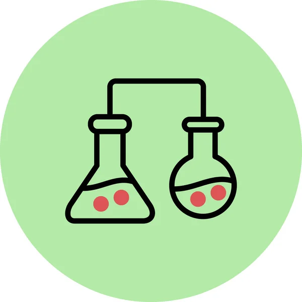 Vector Line Style Icon Test Tube — Stock Vector