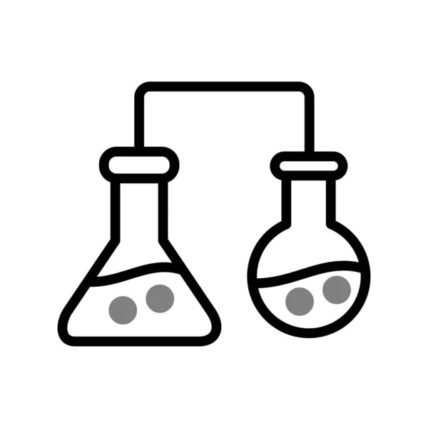 Vector Line Style Icon Test Tube — Stock Vector