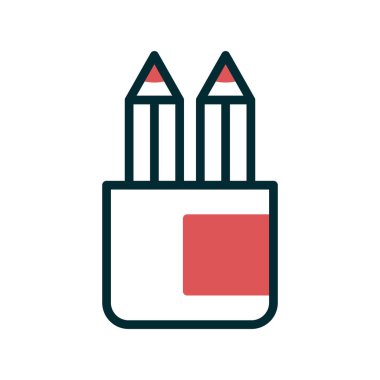 kalem rengi ikon vektör illüstrasyon tasarımı