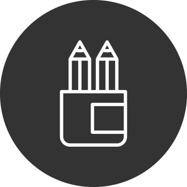 kalem rengi ikon vektör illüstrasyon tasarımı