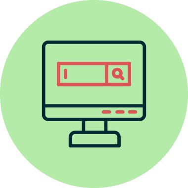 seo modern simgesinin vektör illüstrasyonu